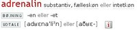 adrenalin, udtale