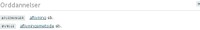 aflive, orddannelser