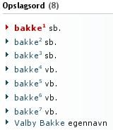 bakkes homografer