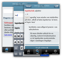 Ordbogsopslag - iPhone